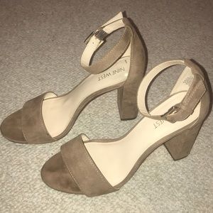 Nine West Strappy Shoe Faux Suede